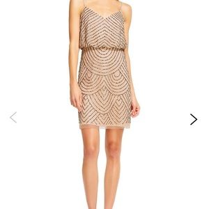 Adrianna Papell Beaded Blouson Dress